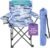 Emily Rose Kids Folding Chair | Beach Chair with Safety Lock- Camping Chair for Boyos Girls Toddler with Cup Holder & Carry Case- Tailgate, Travel, Lawn- for Indoor & Outdoor (Blue Camo)