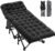 ABORON Oversized XXL Folding Camping Cot W/Mat for Adults, 78″ L x 32″ W x 18″ H, Heavy Duty Outdoor Bed with Carry Bag,1200 D Layer Oxford Travel Camp Cots