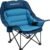 Dowinx Oversized Extra Large Camping Chair for Adults, Lawn Chairs, Folding, 3 Levels Adjustable Padded Camping Chair, Heavy-Duty 600D Oxford Cloth, with Cup Holder, 400 Pound Capacity