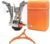 Backpacking Stove Portable Camping Stove Hiking Stove Backpack Stove With Piezoignition Support Wind-Resistance For Outdoor cooking tongs (Black)