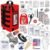 Ever-Ready Industries Premium Trauma First Aid Kit for Outdoors, Workplace, and Home – Exceed OSHA Guidelines and ANSI 2009 Standards – 240 Pieces – Includes Bonus Travel Kit